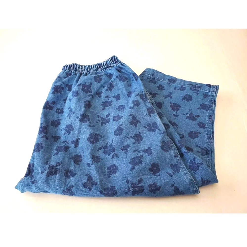 Denim Capri Pants